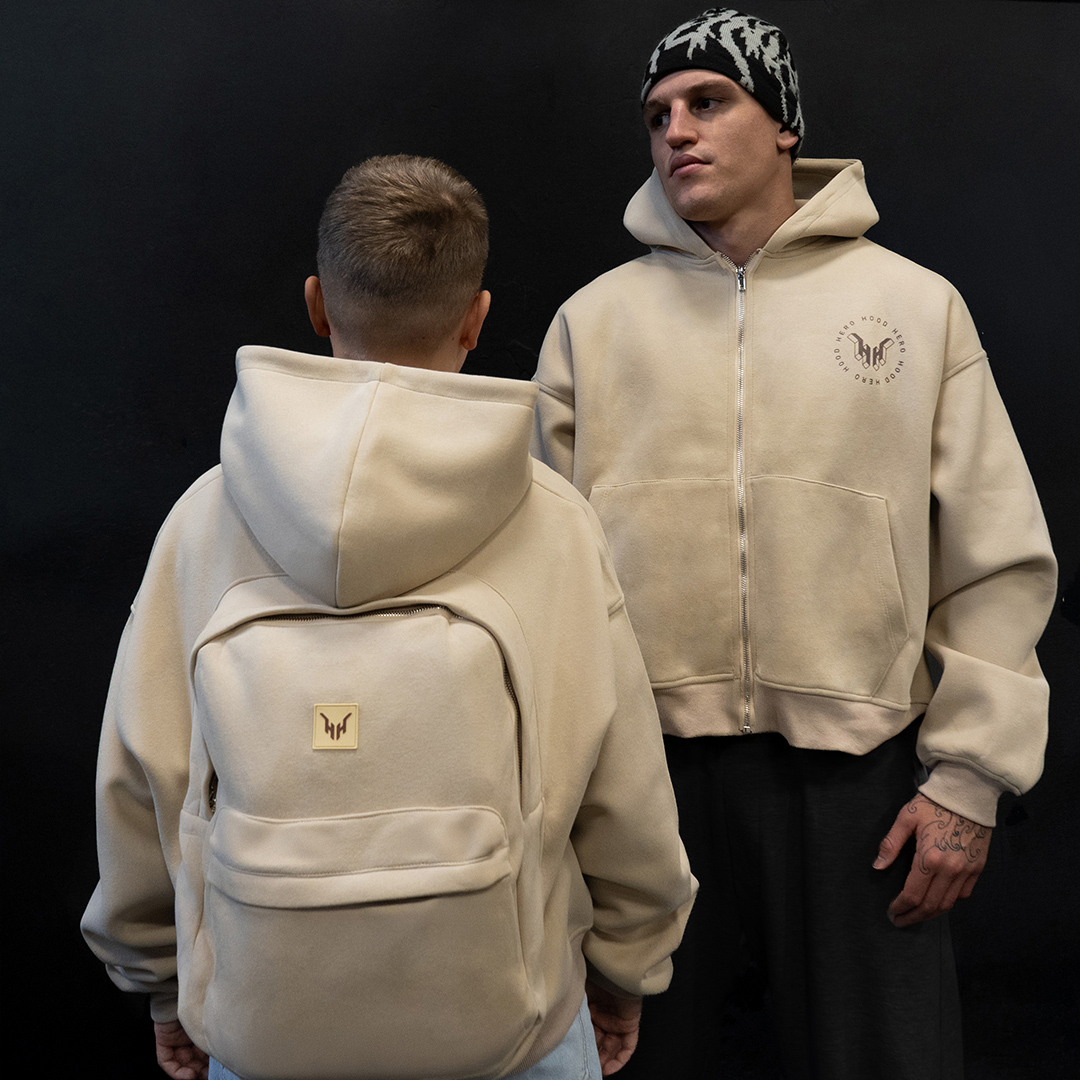 Backpack Hoodie Fly &ndash; Sand Beige